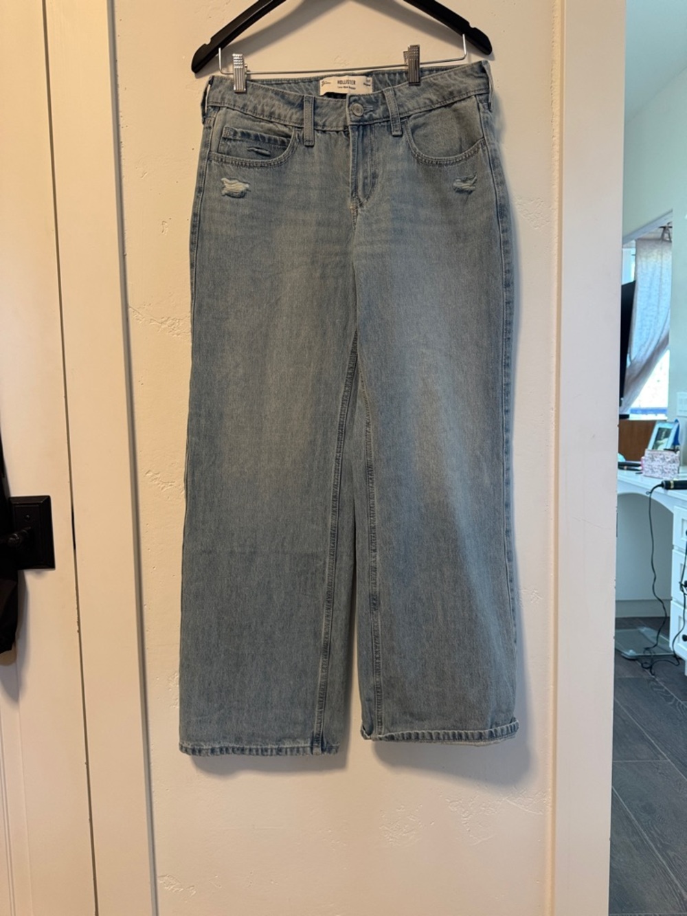 Hollister Light Blue Wide-Leg Jeans